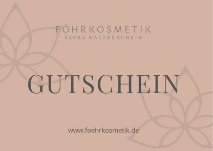 GESCHENKGUTSCHEIN – ZEIT FÜR SCHÖNE, GESUNDE HAUT | FÖHRKOSMETIK